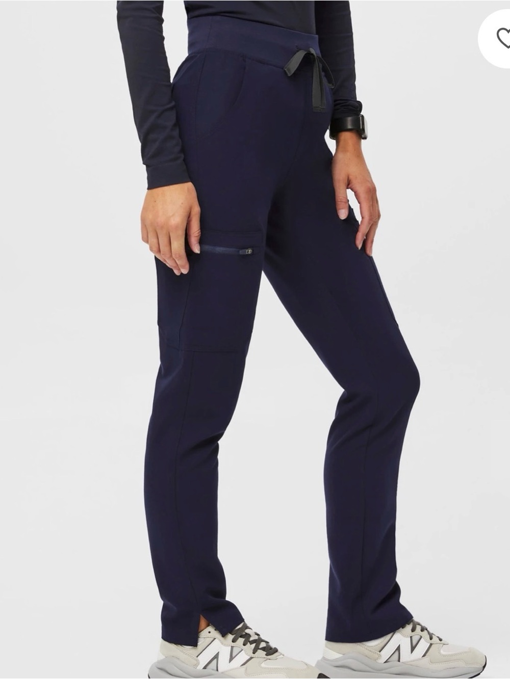 FIGS Yola High-Waisted Scrub Pants Navy Blue Size S/Tall Technical Collection - Picture 7 of 7